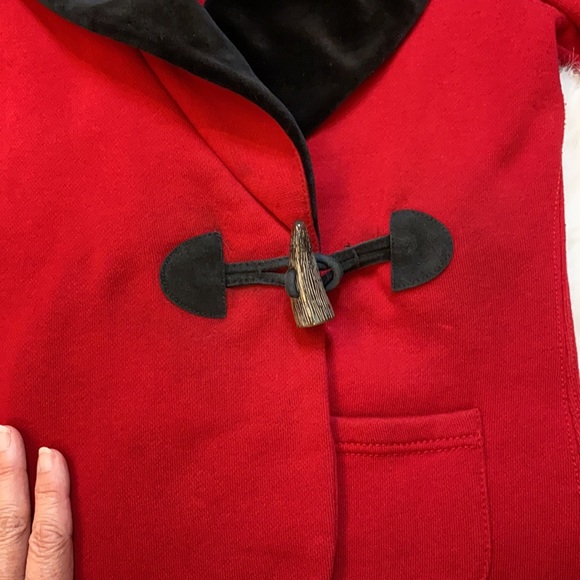 Gorgeous Red & Black Velvet Ralph Lauren Jacket - XS - Picture 3 of 8